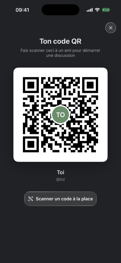 La fiche Ton code QR avec un code QR personnel